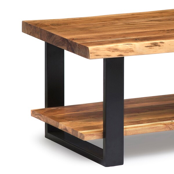 Alaterre Furniture Alpine Natural Live Edge Wood Coffee Table, Height: 18 - AWAA1120S