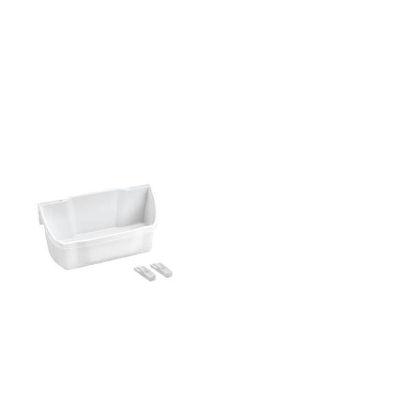 Rev-A-Shelf Polypropylene, White, 7.88 in W, 3.56 in H, 4.25 in D, 4.25 in L, White - 6232-08-11-52