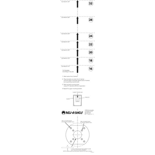 Rev-A-Shelf Polypropylene, White, 22 in W, 56 in H, 22 in D, 22 in L, White - 6265-22-11-52