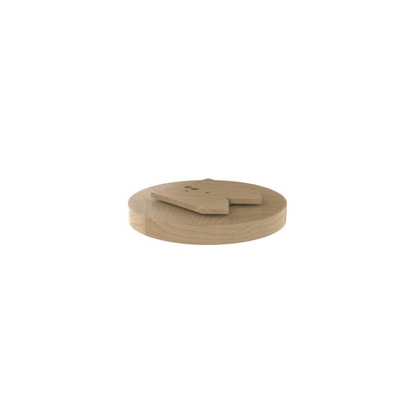 Rev-A-Shelf Maple Veneer, Light Brown, 18 in W, 2.9 in H, 18 in D, 18 in L, Light Brown - LD-4BW-001-18SB-1