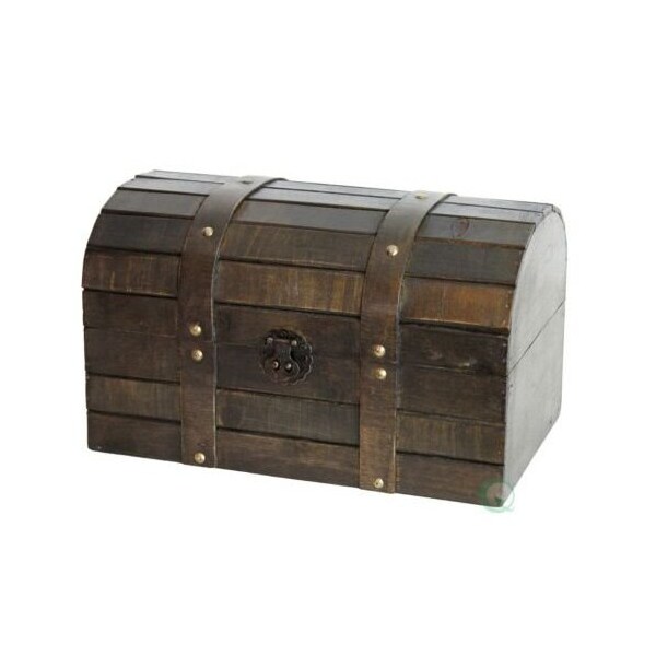 Vintiquewise Old Style Barn Wood Trunk - QI003031