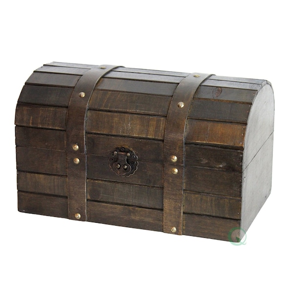 Vintiquewise Old Style Barn Wood Trunk - QI003031