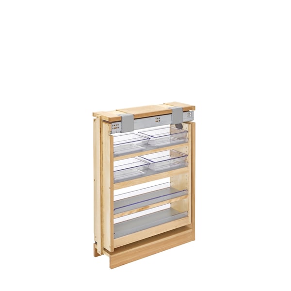 Rev-A-Shelf Maple Wood; Steel, Natural Maple, 6 in W, 26 in H, 19 in D - 432-VF26SC-6
