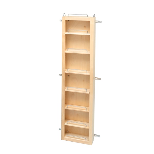 Rev-A-Shelf Maple Veneer, Light Brown, 12 in W, 51.25 in H, 4 in L, Light Brown - 4WDP18-51