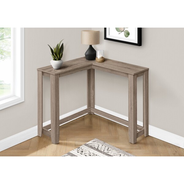 Monarch Specialties Accent Table, Console, Entryway, Narrow, Corner, Living Room, Bedroom, Brown Laminate, Contemporary - I 3659
