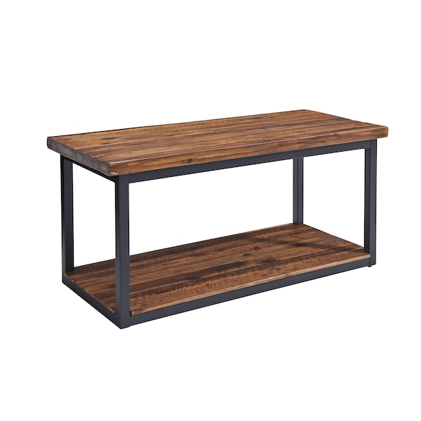 Alaterre Furniture Claremont 40"L Rustic Wood Coat Hook and Bench Set - ANCM042474