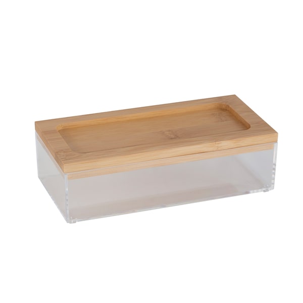 Simplify Plastic, Super Clear, 3.74 in W, 7.48 in D, 7.48 in L - 23318