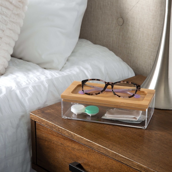 Simplify Plastic, Super Clear, 3.74 in W, 7.48 in D, 7.48 in L - 23318