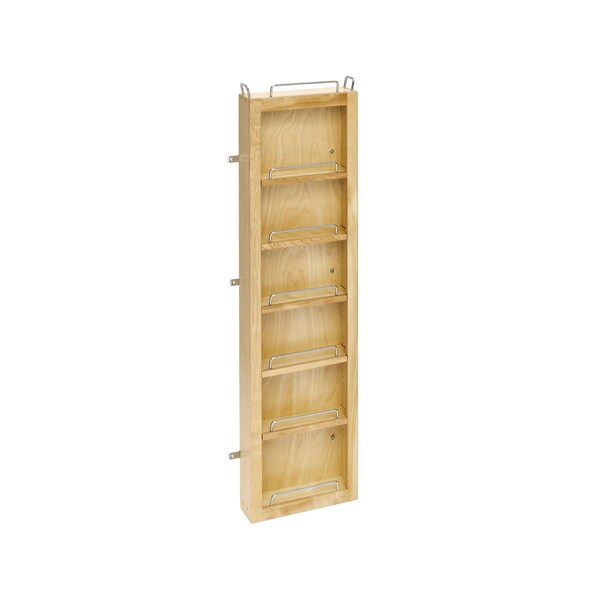 Rev-A-Shelf Maple Veneer, Light Brown, 12 in W, 45 in H, 4 in L, Light Brown - 4WDP18-45