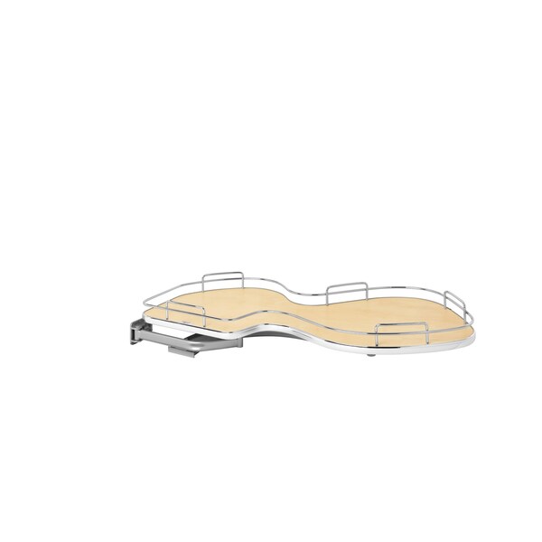 Rev-A-Shelf Steel, Natural, 37.6 in W, 6.5 in H, 21.56 in D, 21.55 in L, Light Brown - 5371-18-MP-L