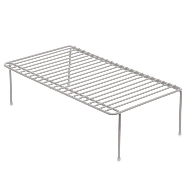 Home Basics Vinyl Coated Steel, Silver, 9.94 in W, 5 in H, 17.25 in L - ZOR96168