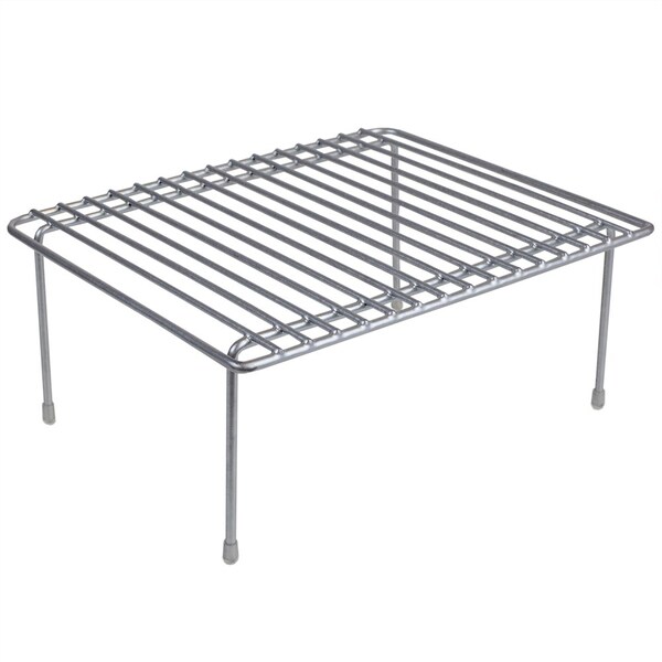 Home Basics Vinyl Coated Steel, Silver, 10 in W, 5.34 in H, 12.25 in L - ZOR96167