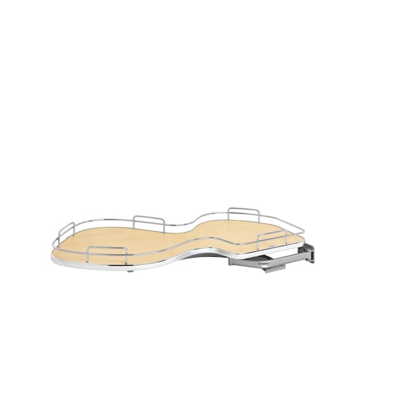 Rev-A-Shelf Steel, Natural, 37.6 in W, 6.5 in H, 21.56 in D, 21.55 in L, Light Brown - 5371-18-MP-R