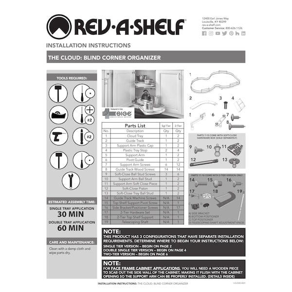 Rev-A-Shelf Steel, Natural, 37.6 in W, 6.5 in H, 21.56 in D, 21.55 in L, Light Brown - 5371-18-MP-R
