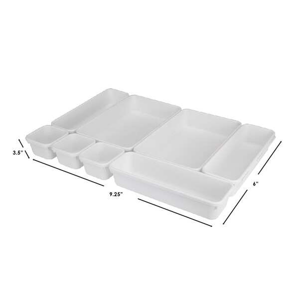 Hds Trading Polypropylene (PP), 7 in W, 4 in H, 10 in L - ZOR95993