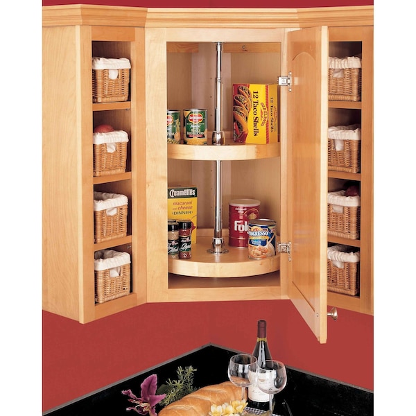 Rev-A-Shelf Maple Wood; Steel, Natural Maple, 18 in W, 26 in H, 18 in D - 4WLS072-18-52