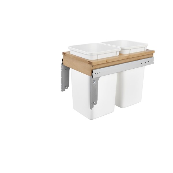 Rev-A-Shelf Maple Veneer, Light Brown, 13.5 in W, 17.75 in H, 22.625 in D, 22.63 in L, Light Brown - 4WCTM-15DM2-343-FL