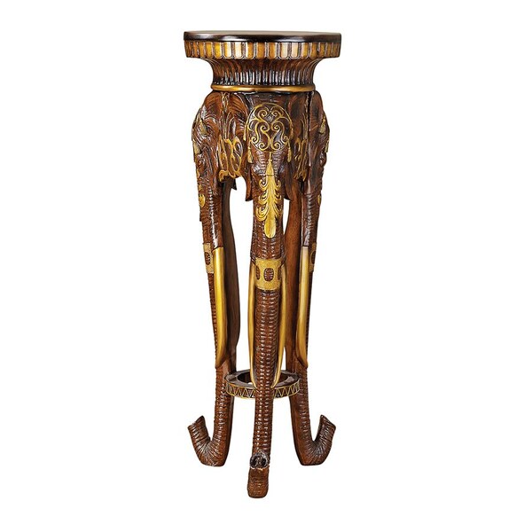 Design Toscano Majestic Elephant Sculptural Pedestal - KY5015