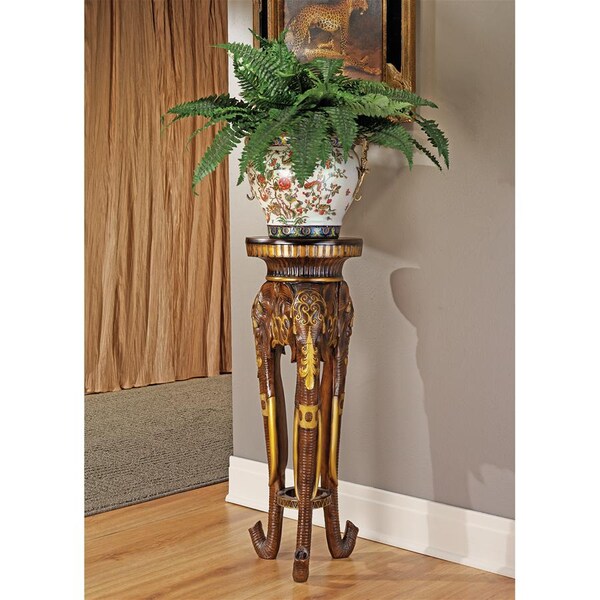 Design Toscano Majestic Elephant Sculptural Pedestal - KY5015