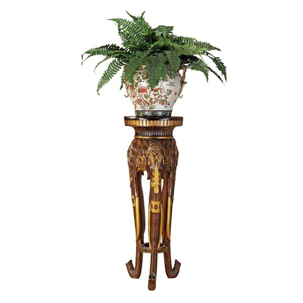 Design Toscano Majestic Elephant Sculptural Pedestal - KY5015