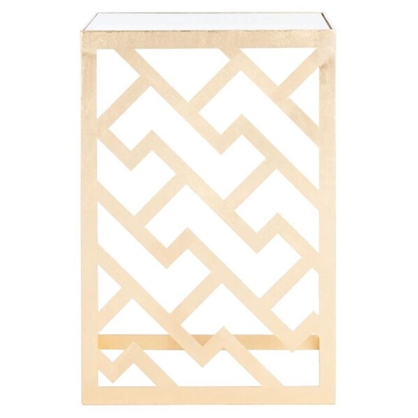 Safavieh Ozzie Gold Leaf C-Table, Gold - AMH8335A