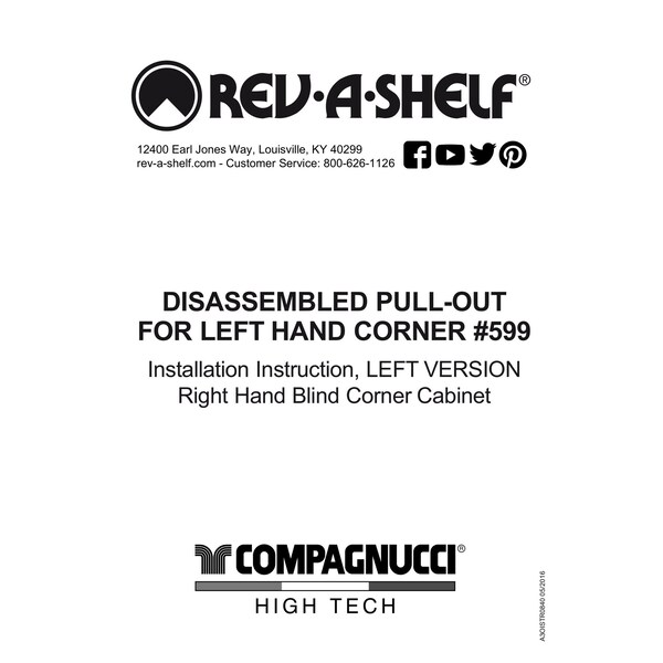 Rev-A-Shelf Steel, Light Brown, 33.86 in W, 26.22 in H, 19.52 in L, Light Brown - 599-18-RMP
