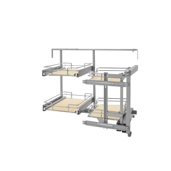 Rev-A-Shelf Steel, Light Brown, 33.86 in W, 26.22 in H, 19.52 in L, Light Brown - 599-18-RMP