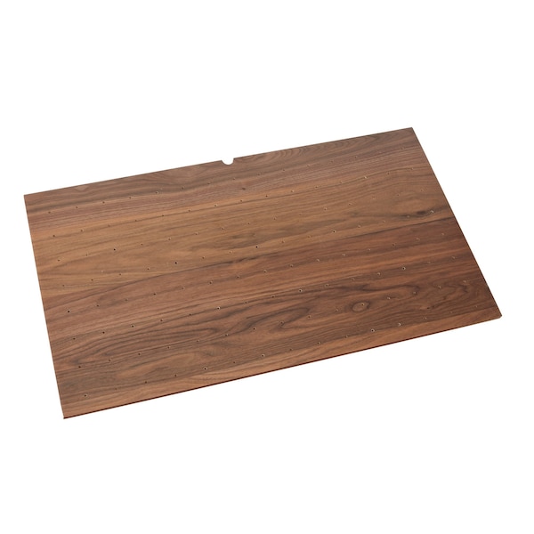 Rev-A-Shelf Drawer Insert, Walnut Veneer, Walnut, 39.25 in W, 6.63 in H, 21.25 in D, 21.25 in L, Dark Brown - 4DPS-WN-3921