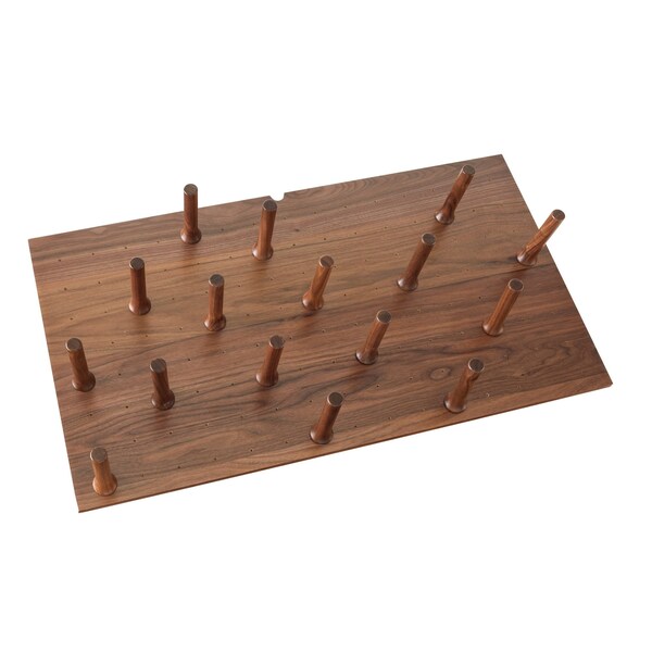 Rev-A-Shelf Drawer Insert, Walnut Veneer, Walnut, 39.25 in W, 6.63 in H, 21.25 in D, 21.25 in L, Dark Brown - 4DPS-WN-3921