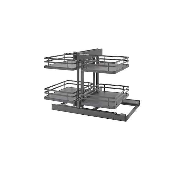 Rev-A-Shelf Steel, Orion Gray, 26.4 in W, 21 in H, 20.25 in L, Orion Gray - 53PSP-15SC-FOG