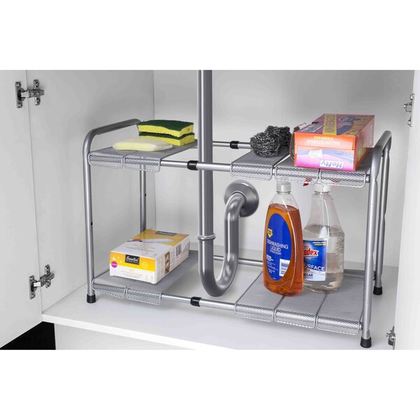 Hds Trading Steel, Grey, 3 in W, 17 in H, 13 in L - ZOR95890