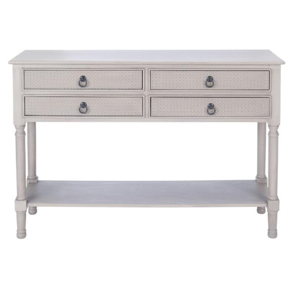 Safavieh Haines 4 Drawer Console Table, Greige - CNS5728C