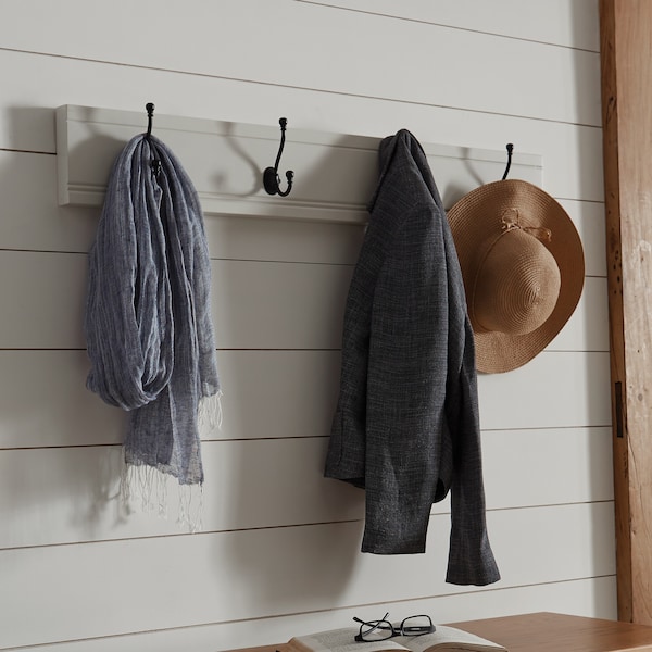 Alaterre Furniture Savannah Coat Hook, Ivory - ASVA29IVW