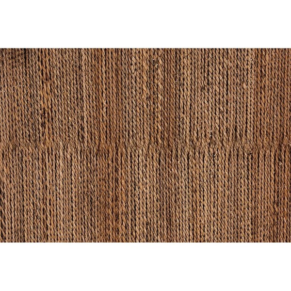 Bali & Pari Liza Bohemian Natural Seagrass and Wood Accent Bench - 246-13682-ZORO