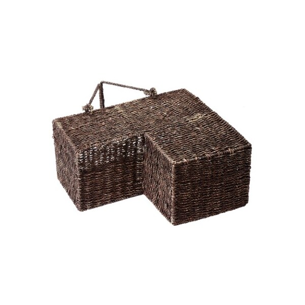 Hastings Home Storage Basket, Brown, 16 in L x 8 in W x 14 in H - 786076YPJ