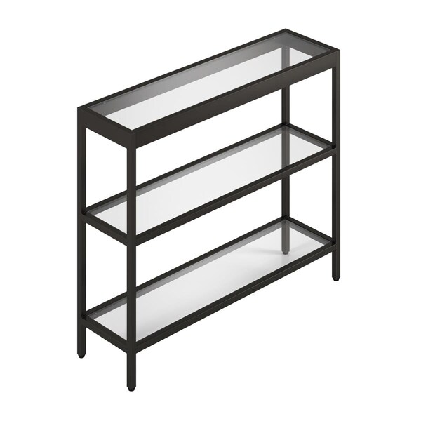 Hudson & Canal Henn &amp; Hart  Alexis Blackened Bronze Console Table - 30 x 36 x 10 in. - AT0235