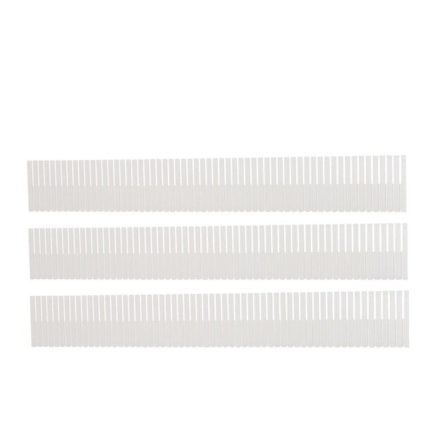 Simplify Plastic, White, 0.5 in W, 23.62 in D, 23.62 in L - 3750