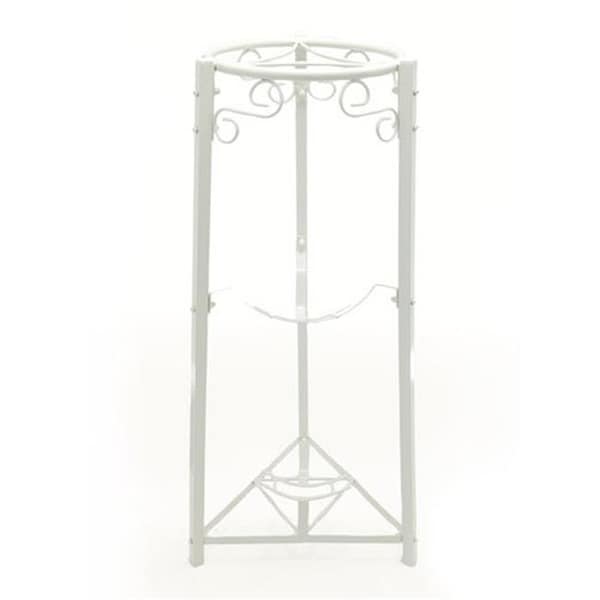 Latestluxury 3-Step Floor Metal Stand; White - 35 in. - LA195567