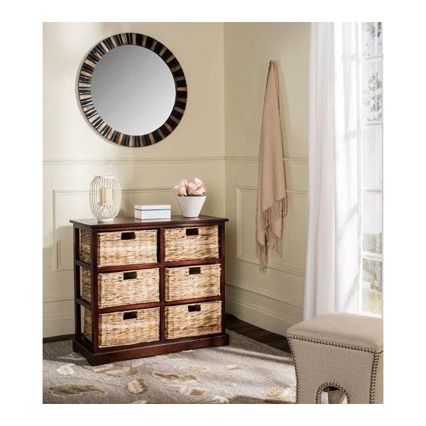 Safavieh Keenan 6 Basket Storage Chest- Cherry - 29.5 x 13.4 x 32.1 in. - AMH5740C