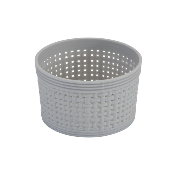 Simplify Plastic, Grey, 11.42 in W, 13.78 in D, 13.78 in L - 30001-GREY