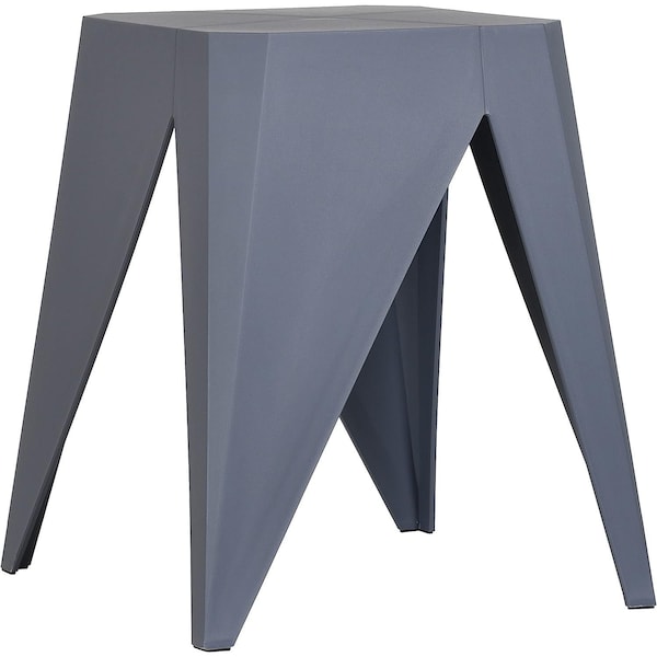 Isl Furnishings InterSpaceLiving Zuho Multi-USe Stool, Charcoal, 4PK - BS23DC-4PK-PP10