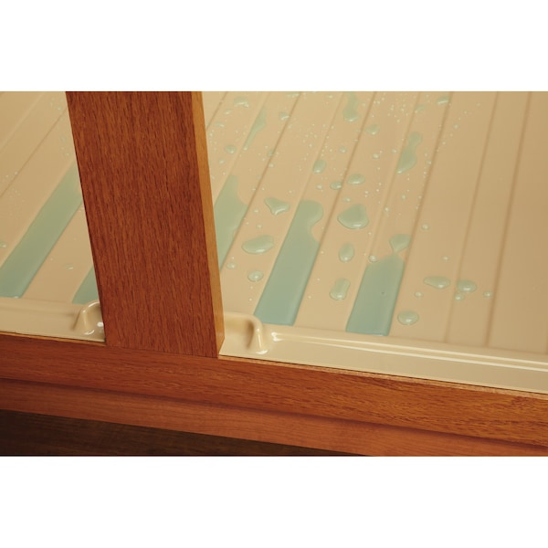 Rev-A-Shelf Polystyrene, Almond, 34.5 in W, 0.75 in H, 23.25 in D, 23.25 in L, Almond - SBDT-3336-A-1