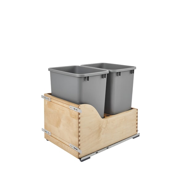 Rev-A-Shelf Maple Wood; Steel; Plastic, Natural Maple, 15 in W, 20.38 in H, 21.67 in D - 4WCSC-1835DM-2