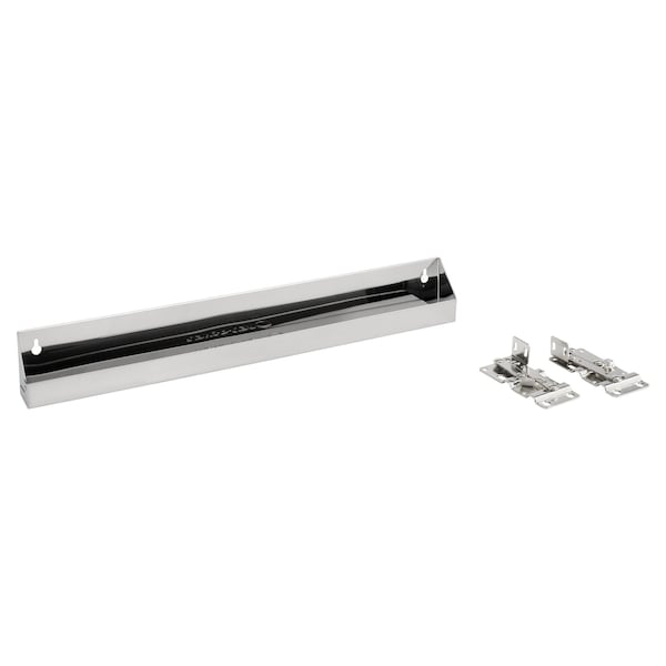 Rev-A-Shelf Stainless Steel, Silver, 22 in W, 3.8 in H, 1.69 in D, 1.77 in L, Silver - 6541-22-52