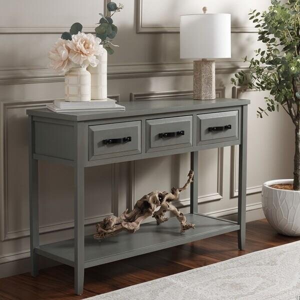 Safavieh Aiden Console Table- French Grey - 30 x 15 x 42.1 in. - AMH6502B