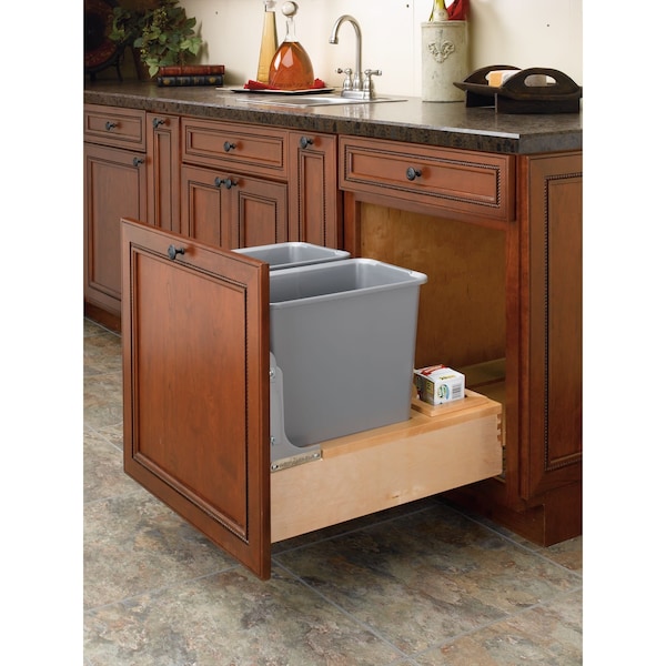 Rev-A-Shelf Maple Wood; Steel; Plastic, Natural Maple, 20.25 in W, 19.25 in H, 21.75 in D - 4WCBM-2430DM-2