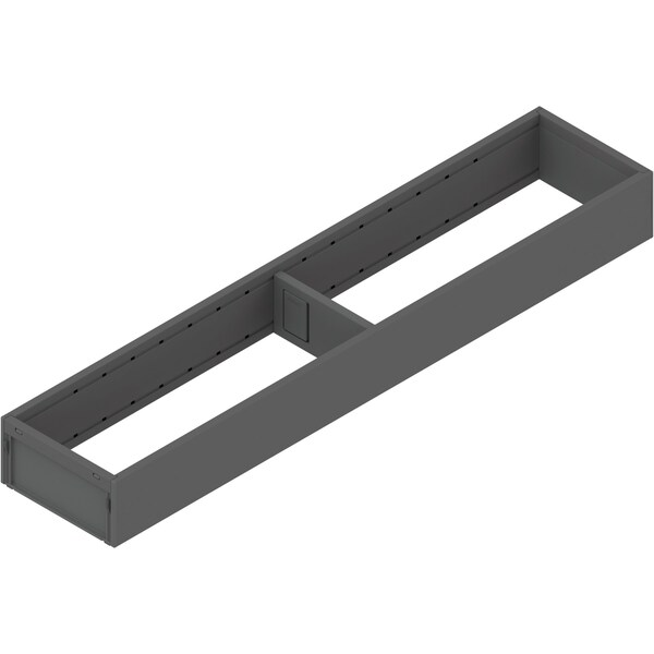 Blum 18-5/8in.D Gray Steel Narrow Ambia Utensil Insert for 20in. Drawers - ZC7S500RS1