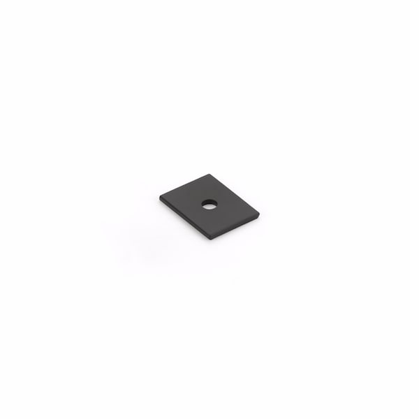 Schaub 1in Pub House Backplate for Knob Matte Black Finish - 5101B-MB