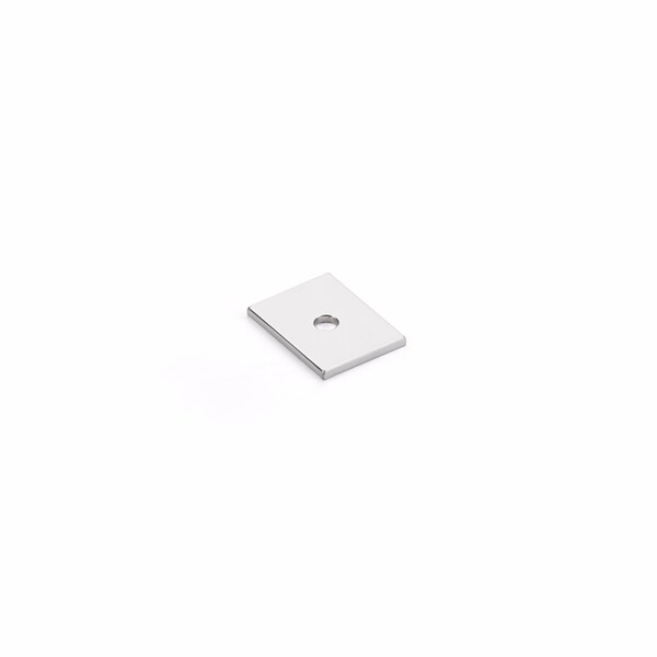 Schaub 1in Pub House Backplate for Knob Polished Chrome Finish - 5101B-26