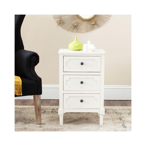Safavieh Rosaleen Side Chest- White - 26.75 x 13.5 x 17 in. - AMH5723B